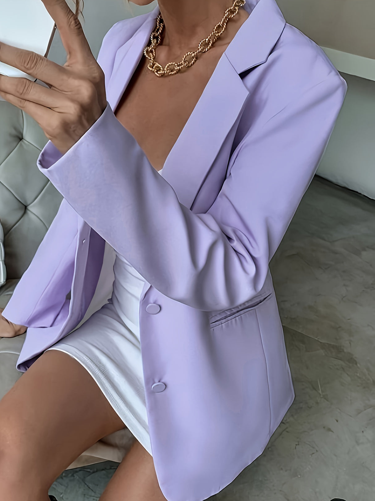 UrbanOne™ – Single-Breasted Blazer (Minimalist Style, Machine Washable Outerwear)