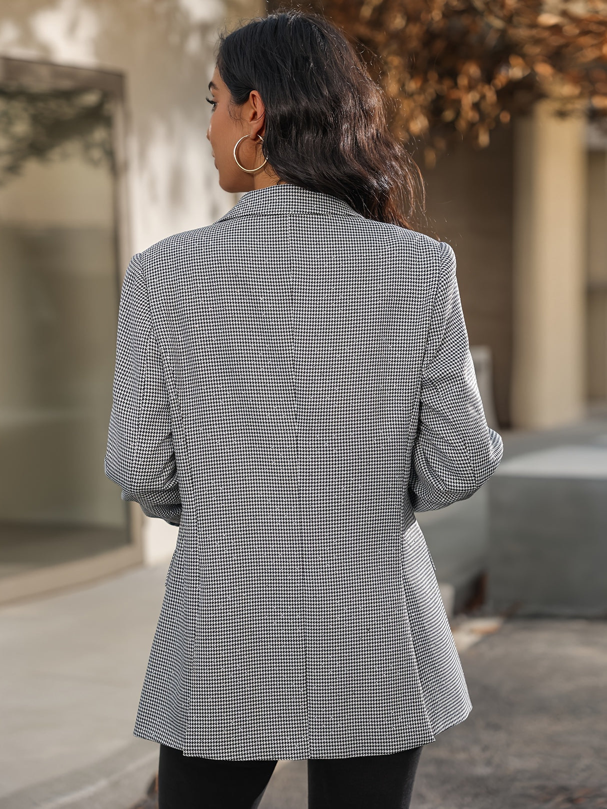 SparkGala™ – بليزر حفلات مزدوج الصدر (تألق شتوي، قصة متألقة، W24006)