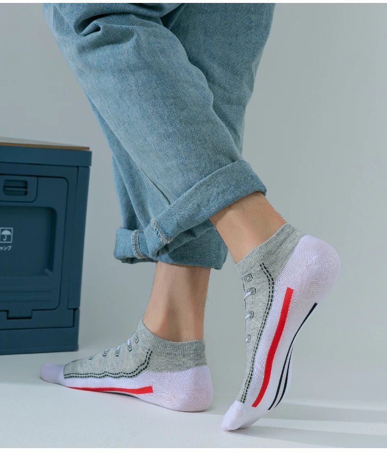 5 Pairs Men’s Breathable Sports Socks | Men's Socks & Hosiery by Anwer Fancy | Worldwide Shipping