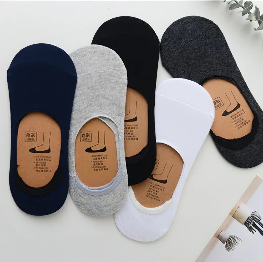 5 Pairs Men’s Invisible Non - Slip Socks | Men's Socks & Hosiery by Anwer Fancy | Worldwide Shipping