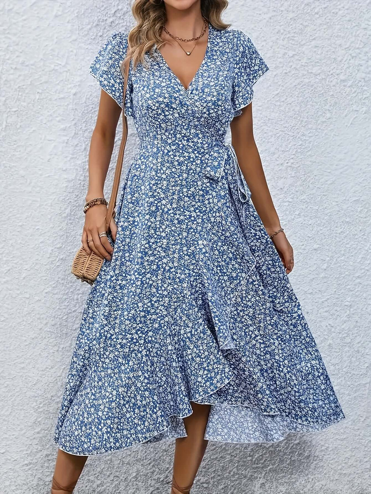 Ruffle Hem Sleeveless Dress – Feminine Summer Dress