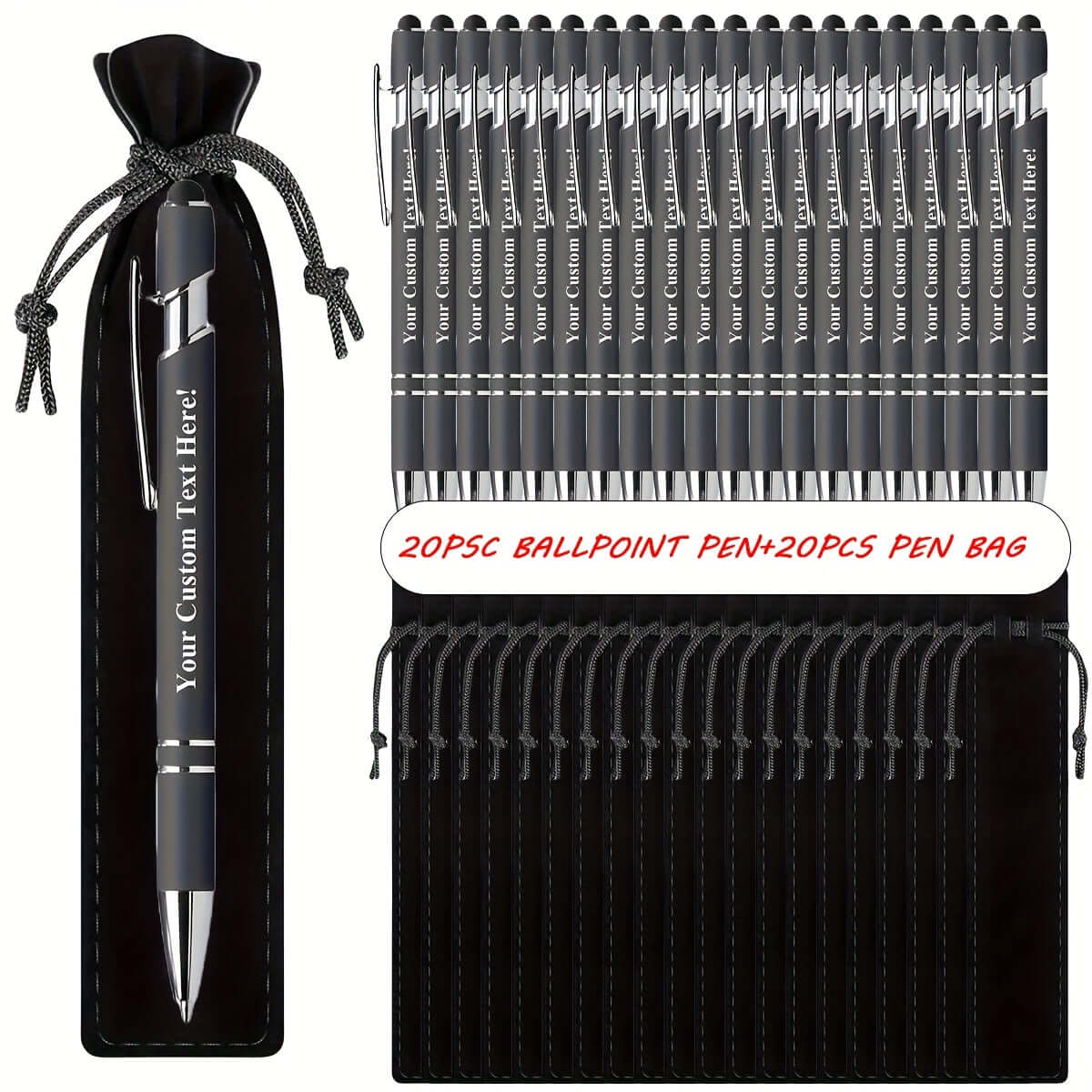 40pcs Customizable Ballpoint Pens