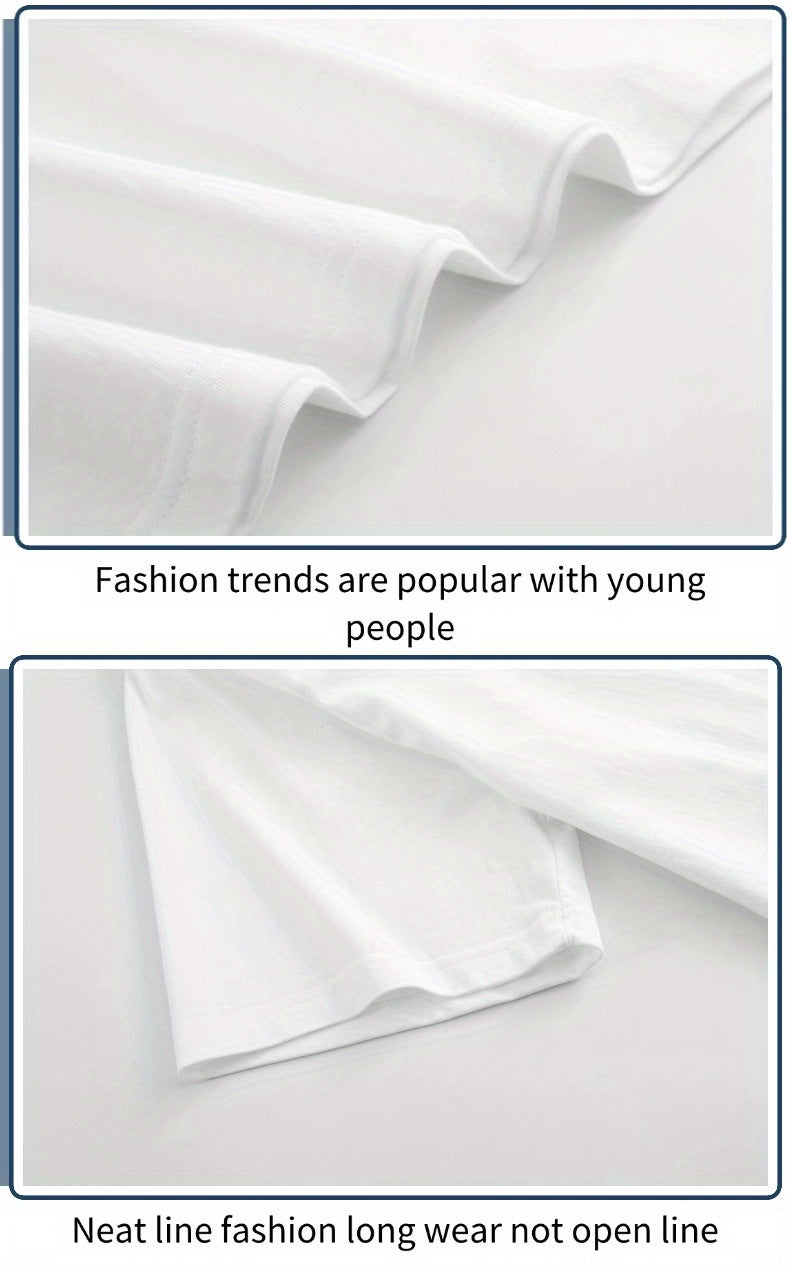Close-up of a white T-shirt showcasing neat seams and modern fashion trends for casual wear.