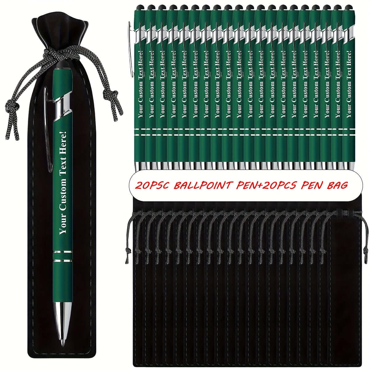 40pcs Customizable Ballpoint Pens