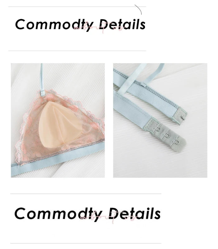 Women French Bralette Set