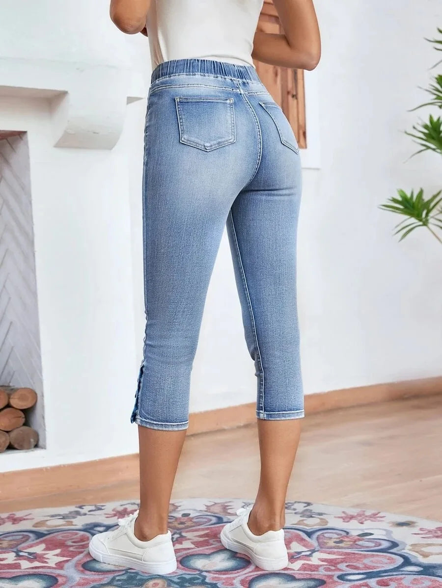 Women's Calf-Length Skinny Denim Jeans