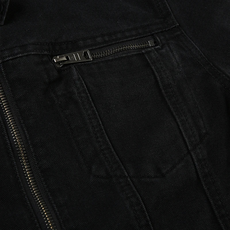 Rockmore Women’s Double Zipper Denim Jacket