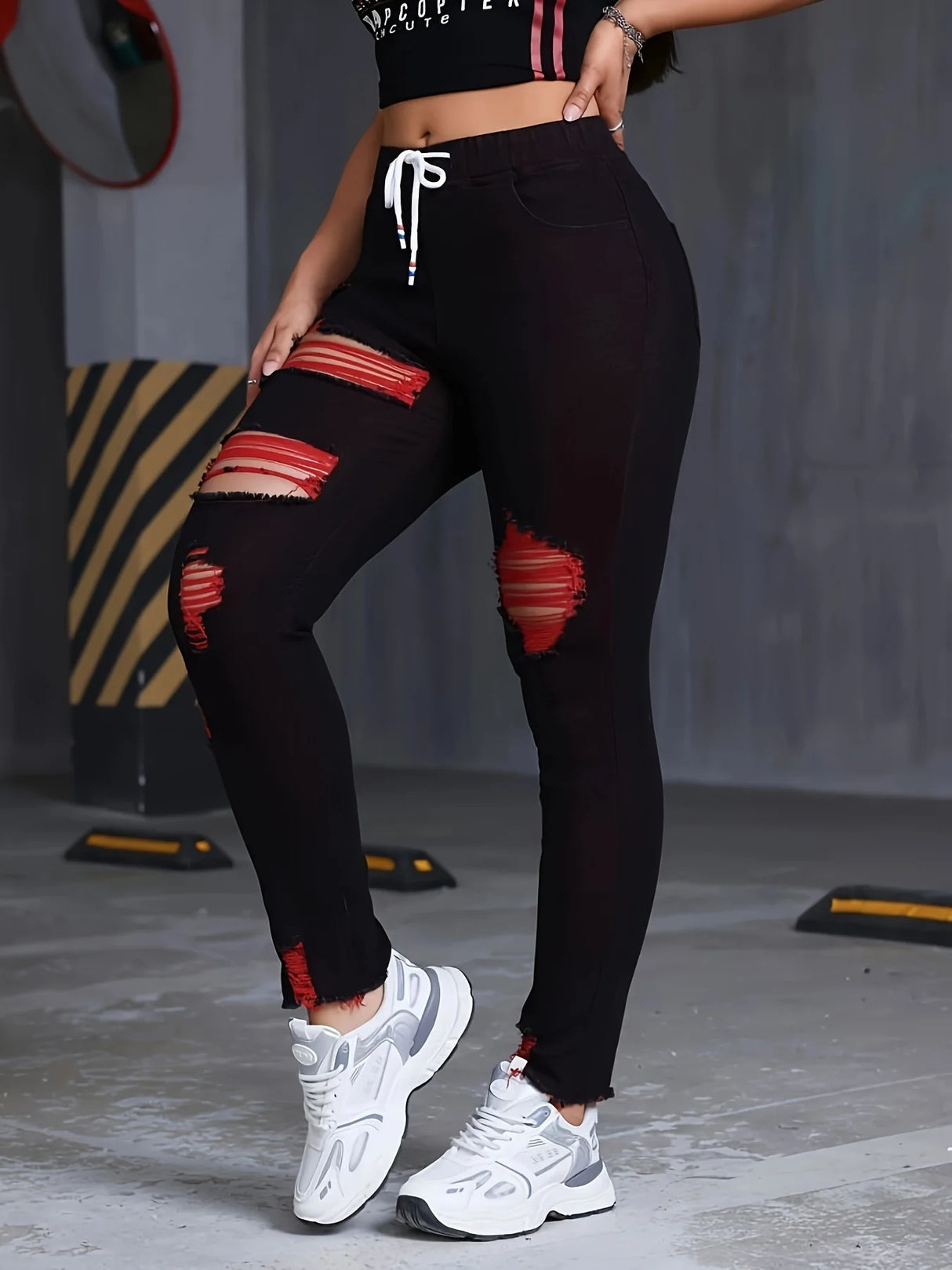 Women Stretch Mom Jeans