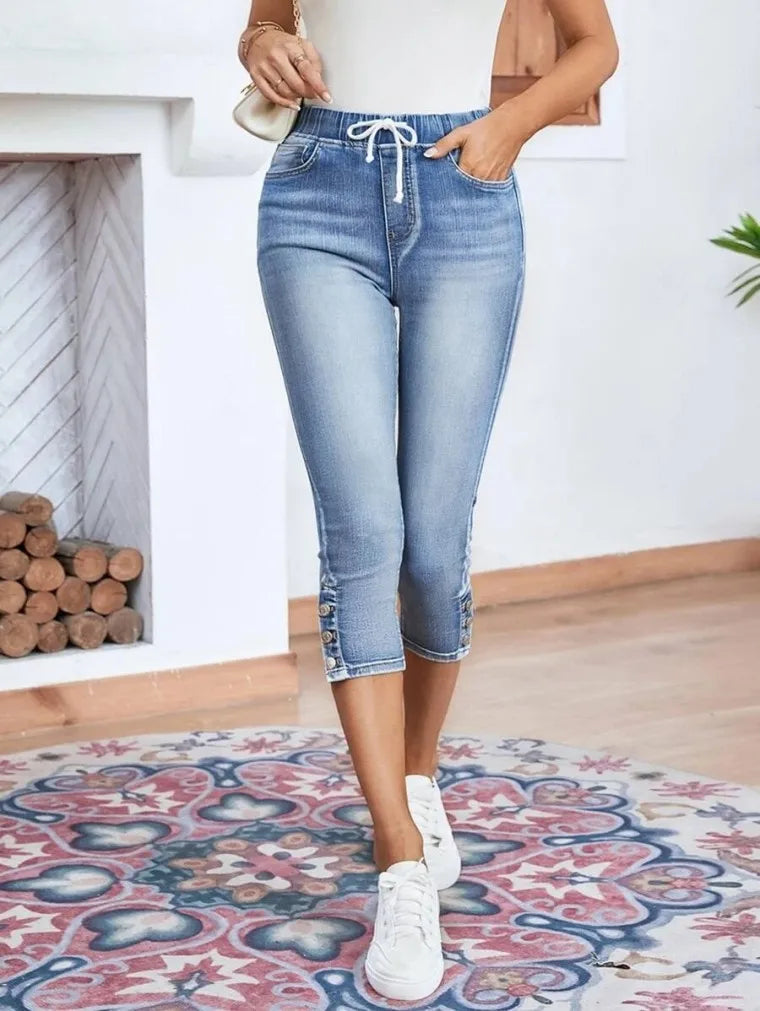 Women's Calf-Length Skinny Denim Jeans
