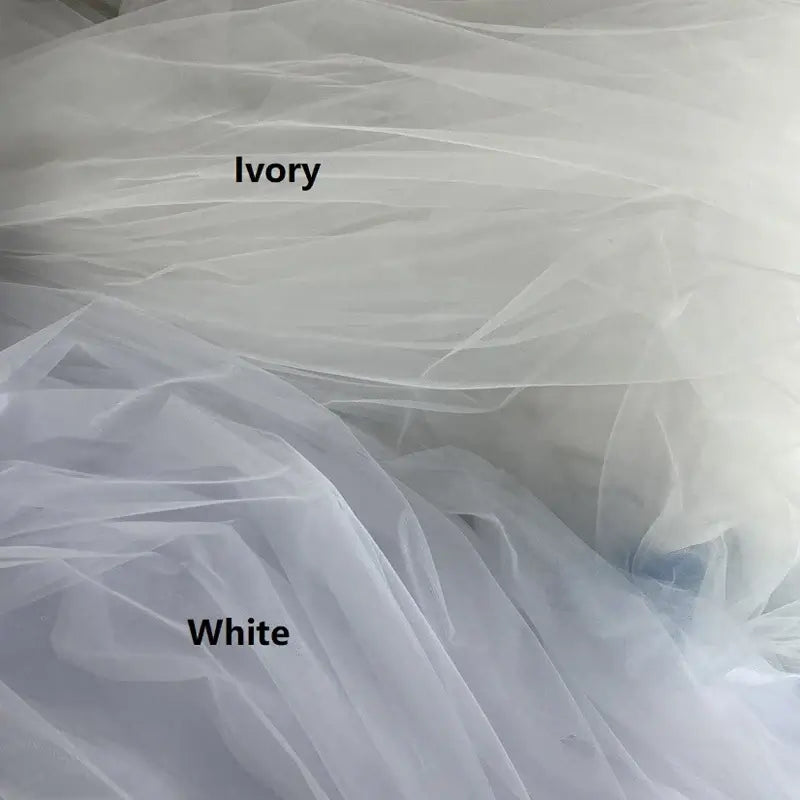 فستان زفاف نسائي من الشيفون بأكمام طويلة ورقبة دائرية ومقاس كبير