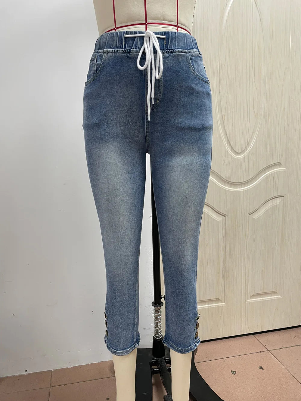 Women's Calf-Length Skinny Denim Jeans