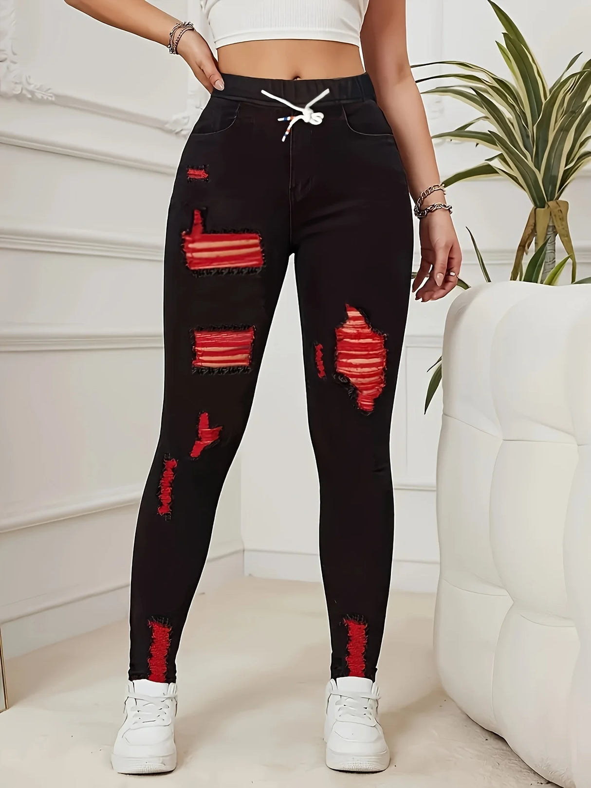 Women Stretch Mom Jeans