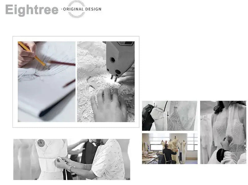 فستان زفاف نسائي من الساتان مكشوف الكتفين برباط من الخلف