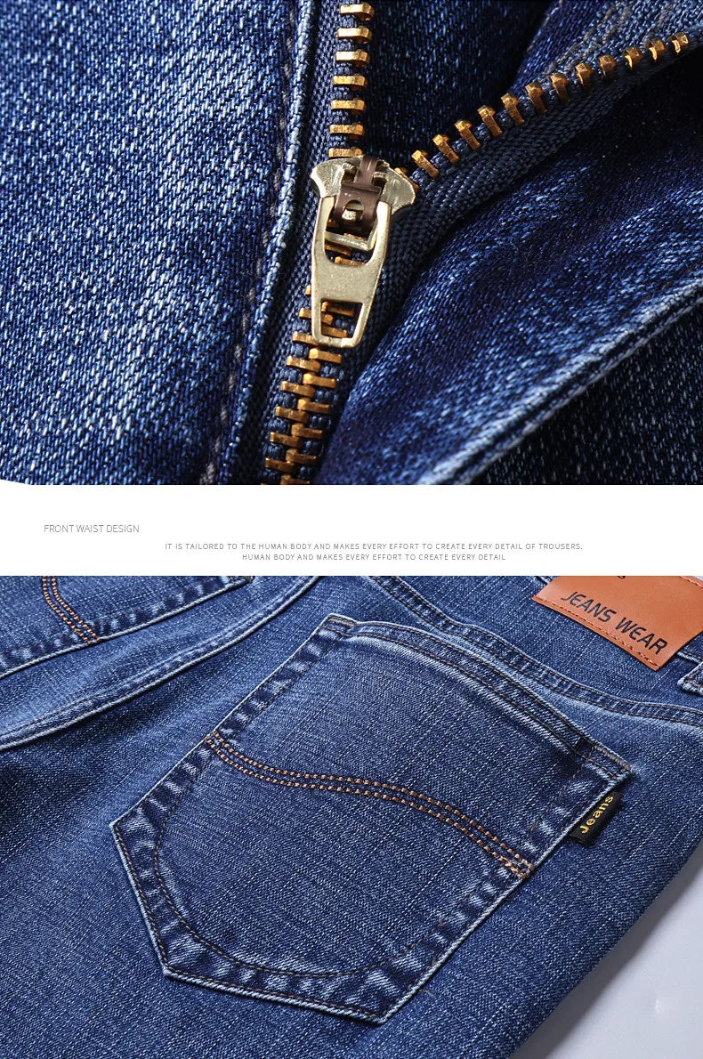 بنطلون جينز رجالي ضيق مطاطي