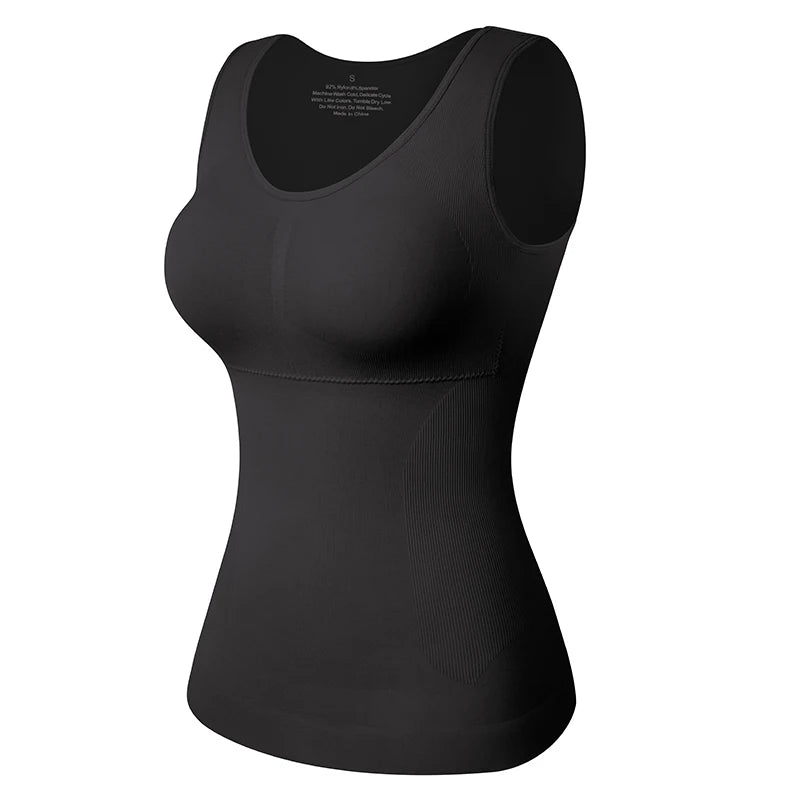 Tummy Control Built‑in Bra Cami Shaper