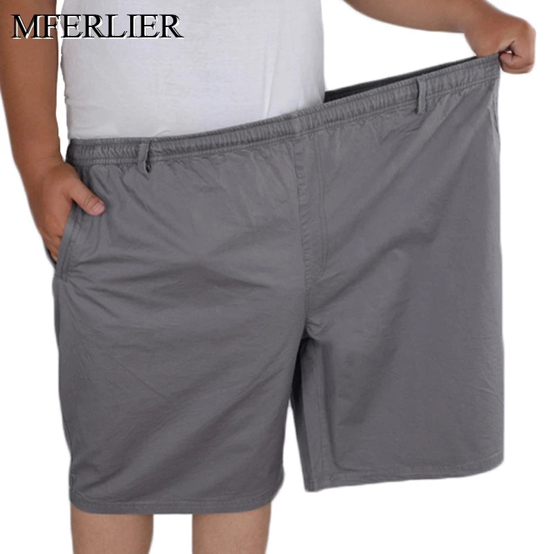 Summer Plus Size Shorts Men 5XL–14XL Loose Cotton Elastic Waist