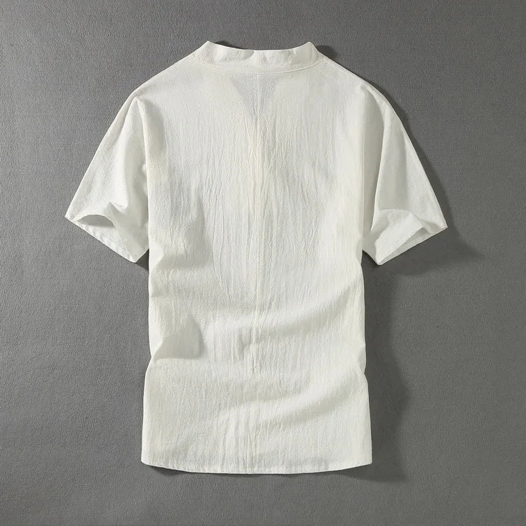 طقم رياضي رجالي من الكتان بمقاسات كبيرة