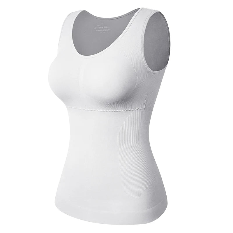 Tummy Control Built‑in Bra Cami Shaper