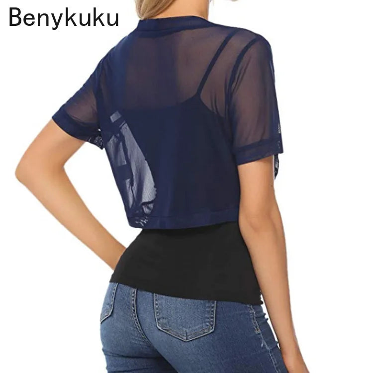 Summer Tulle Bolero Shrug Cropped Jacket