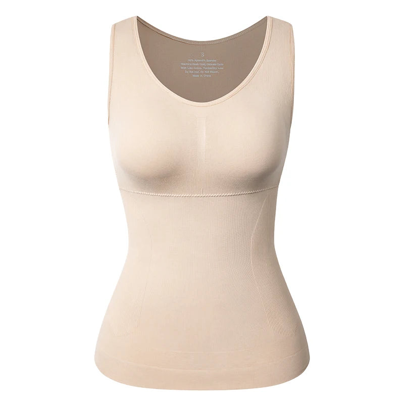 Tummy Control Built‑in Bra Cami Shaper