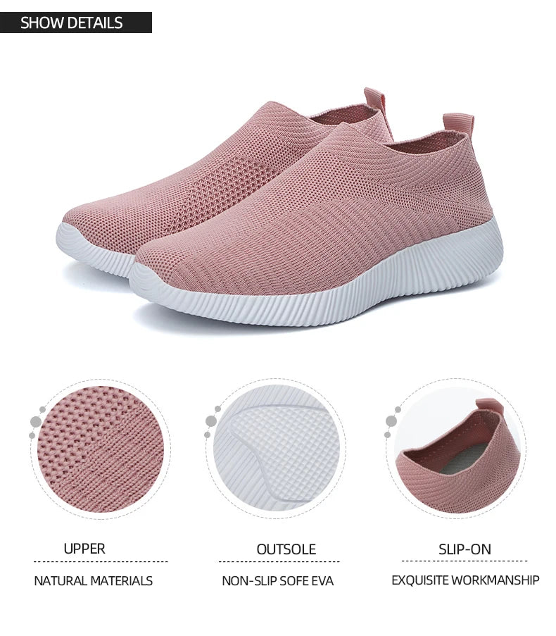 Women's Vulcanized Slip-On Sneakers