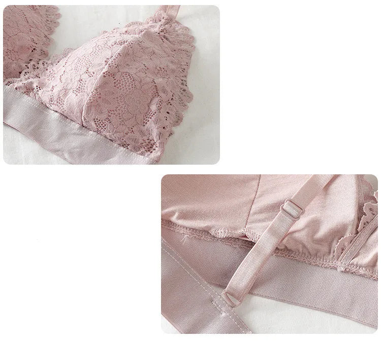 حمالة صدر نسائية من الدانتيل على شكل مثلث