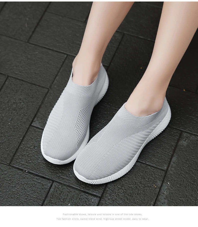 Women's Vulcanized Slip-On Sneakers