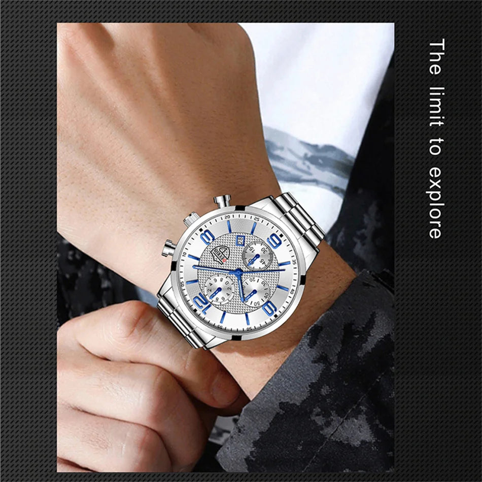 Men’s Business Quartz Watch with Calendar