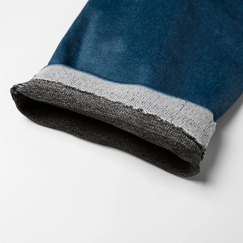 Women Printed Denim Leggings