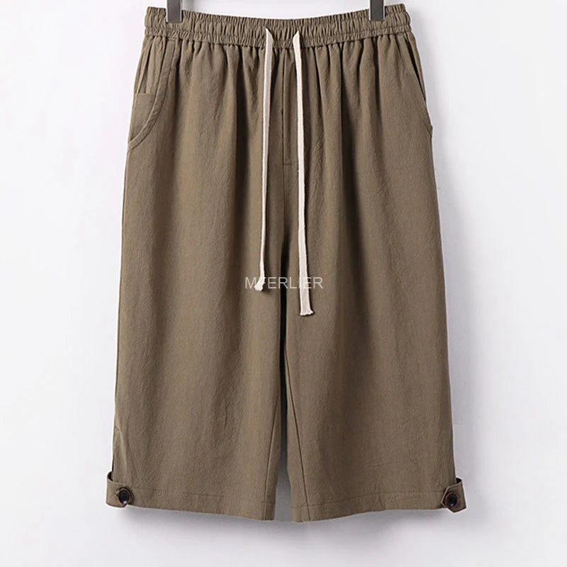 Men’s Plus Size Cotton Summer Pants