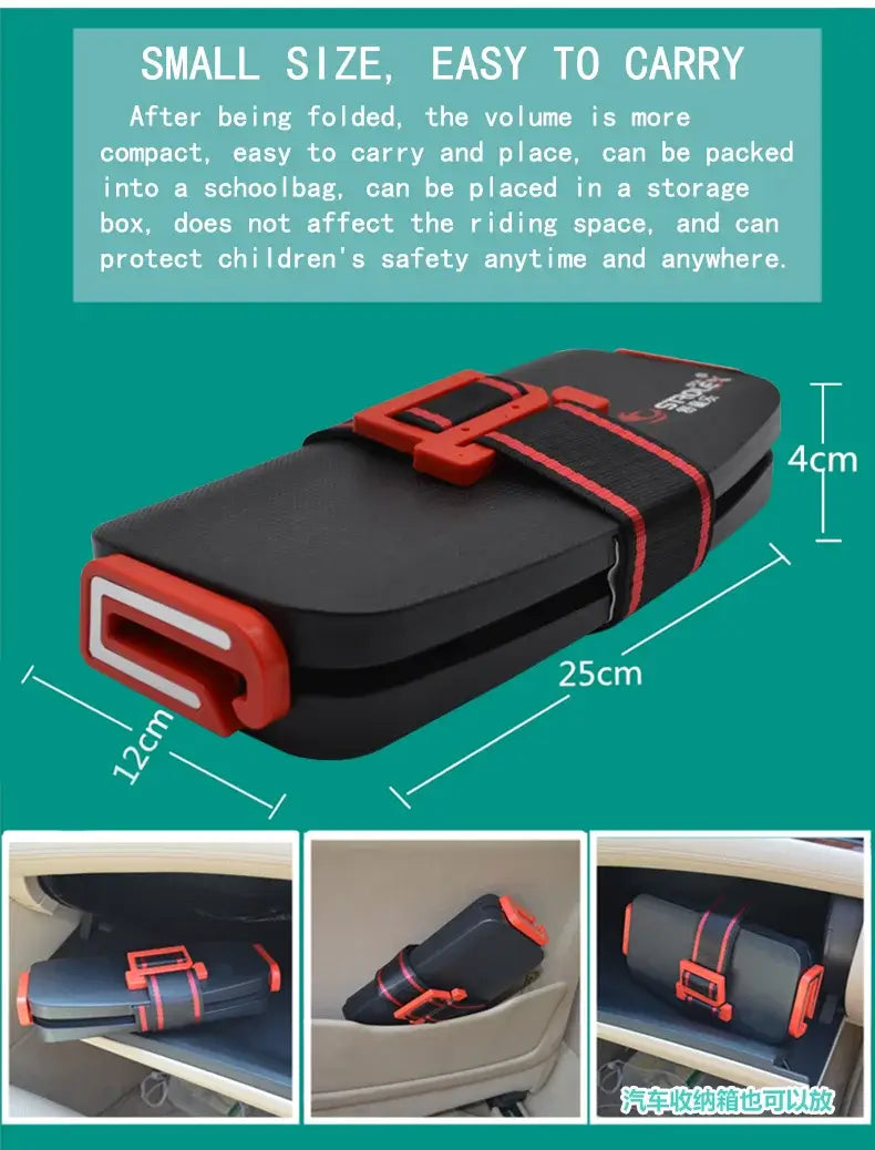 Minifold Portable Baby Car Seat Safety, compact and easy to carry, designed for children aged 1-6 years, ensures safety on the go.