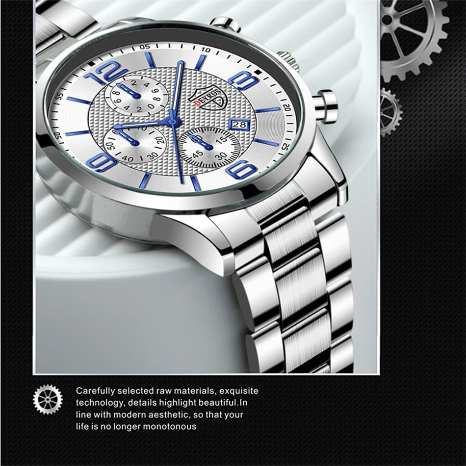Men’s Business Quartz Watch with Calendar
