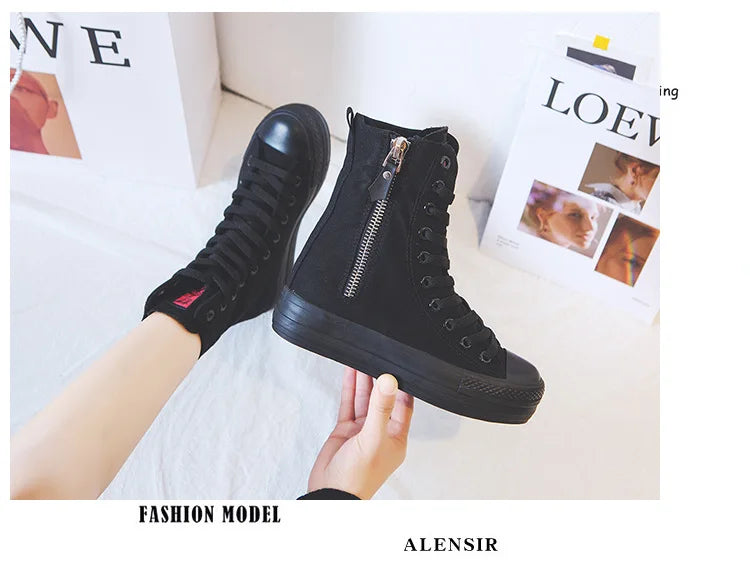 Women Canvas Shoes Casual Vulcanized Sneakers