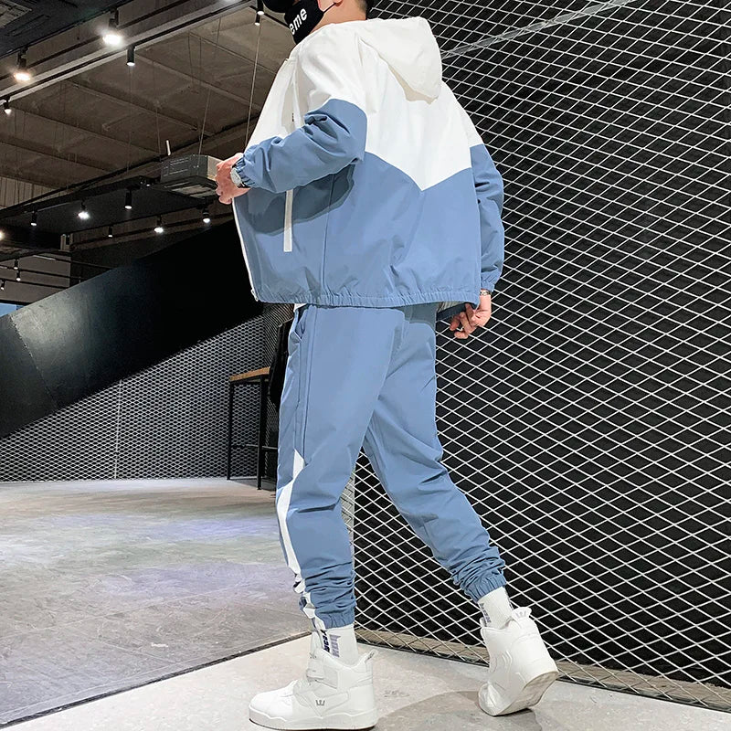 Men's Hooded Jogger Tracksuit
