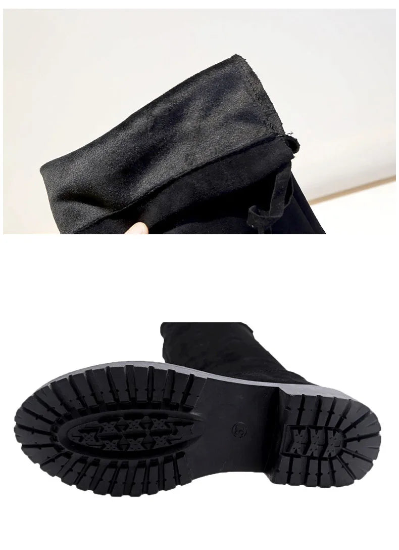 Women’s Suede Over-the-Knee Sexy High Heel Boots