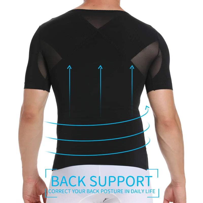 قميص ضغط مشكل للجسم للرجال