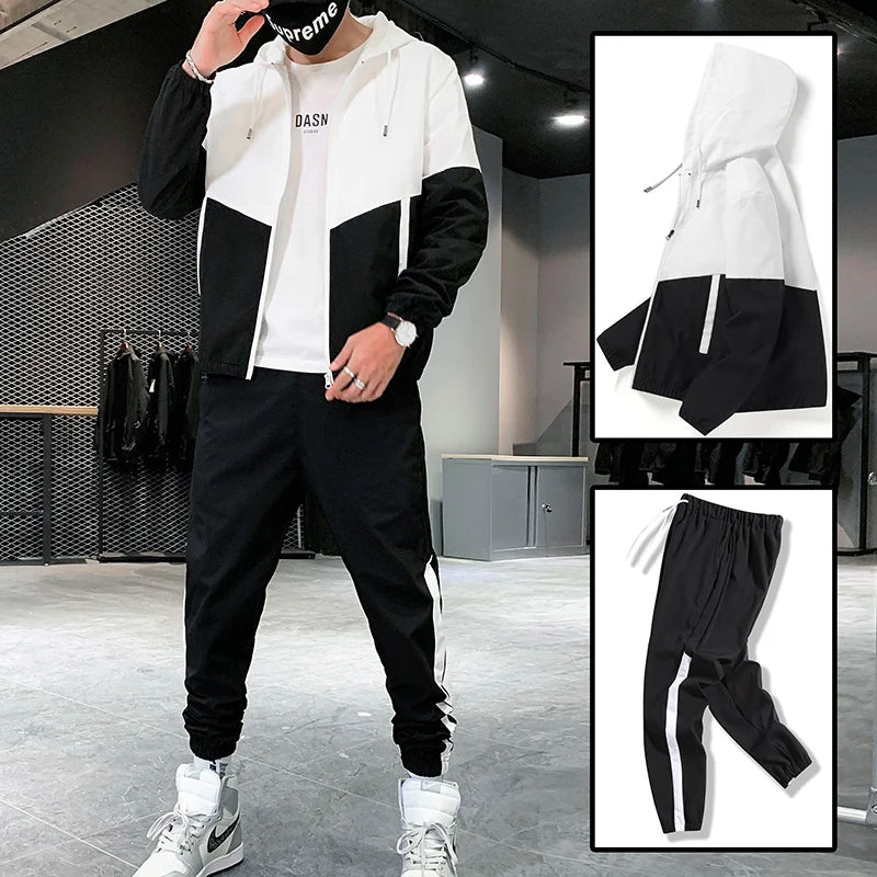 Men's Hooded Jogger Tracksuit
