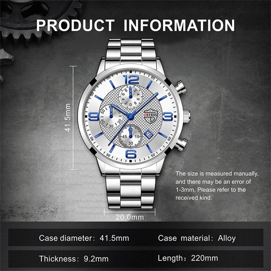 Men’s Business Quartz Watch with Calendar