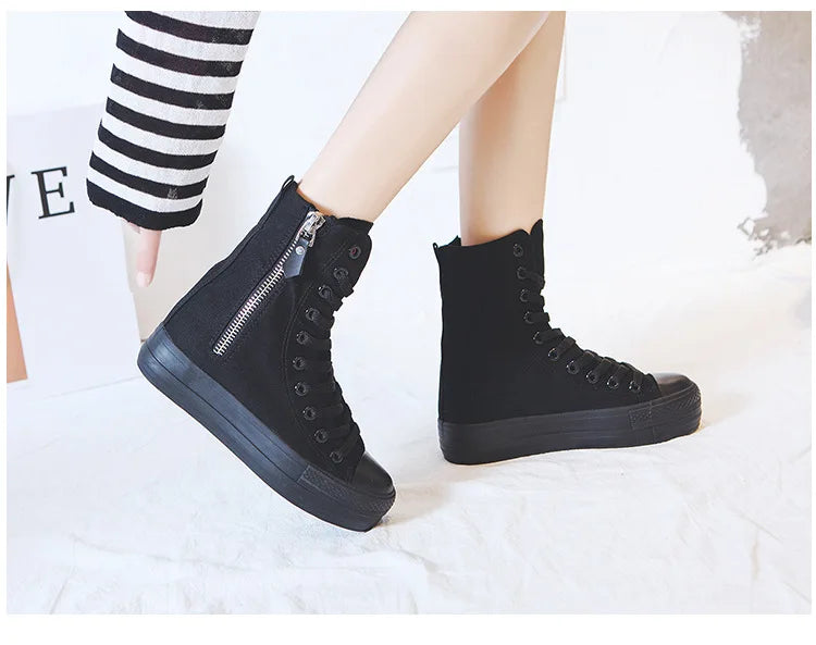 Women Canvas Shoes Casual Vulcanized Sneakers
