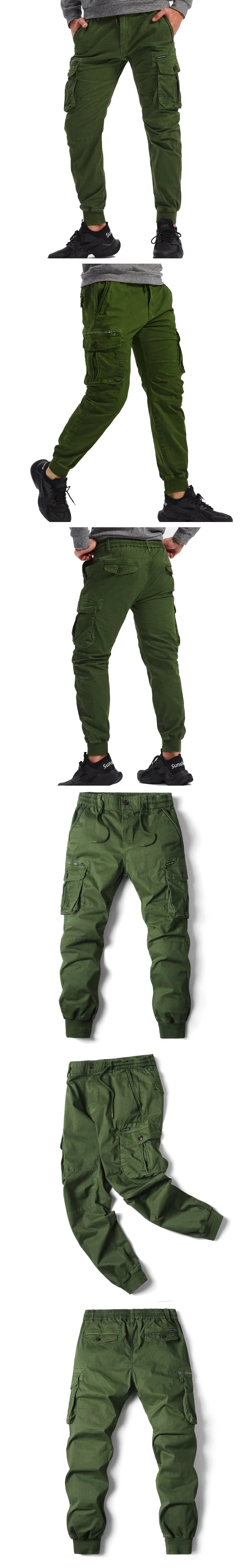Men's Plus Size Cargo Jogger Pants – Cotton Full Length