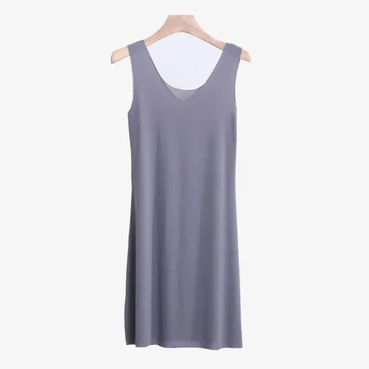 فستان نوم قصير من الحرير الجليدي للنساء بمقاسات كبيرة، ملابس نوم مثيرة