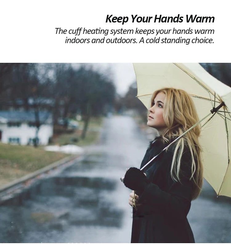 Men Heated Hooded Winter Parka