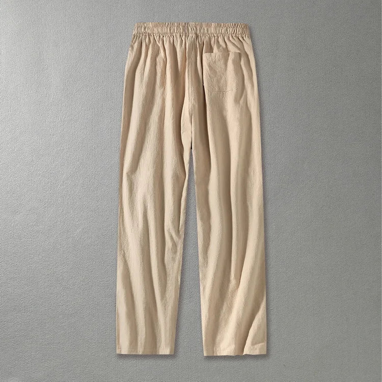 طقم رياضي رجالي من الكتان بمقاسات كبيرة