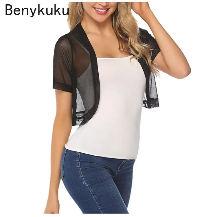 Summer Tulle Bolero Shrug Cropped Jacket