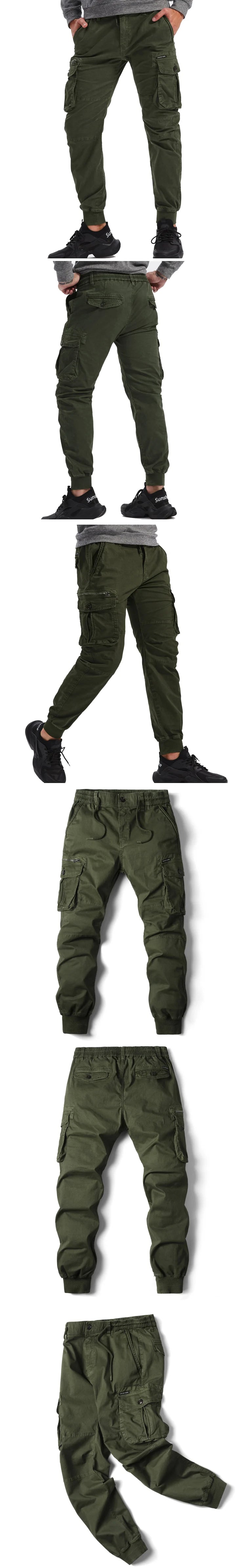 Men's Plus Size Cargo Jogger Pants – Cotton Full Length