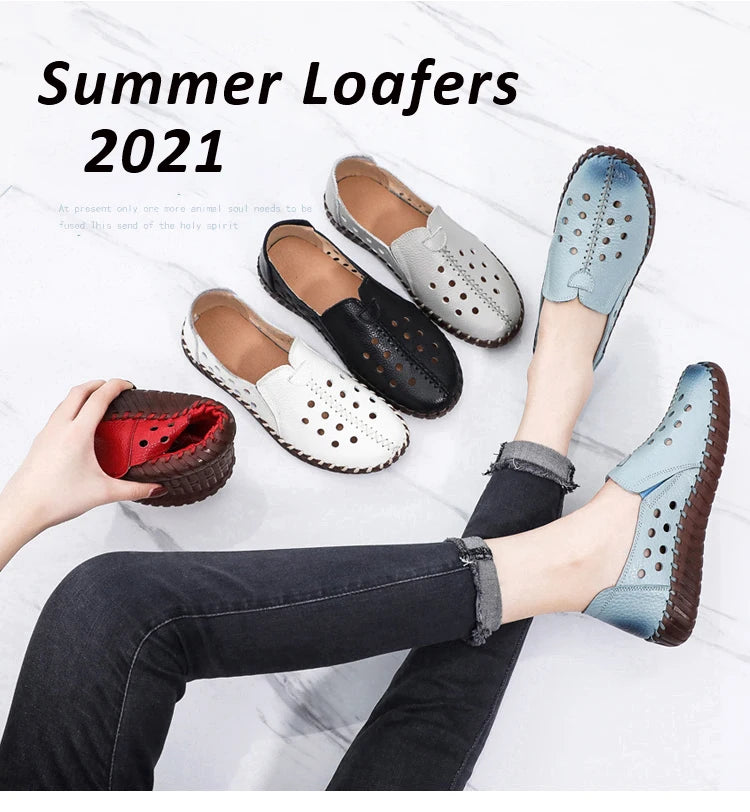 Women Leather Moccasins – 2025