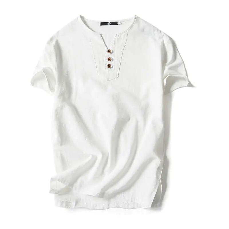 Men's Plus Size Linen T-Shirt – Oversized Summer Fit