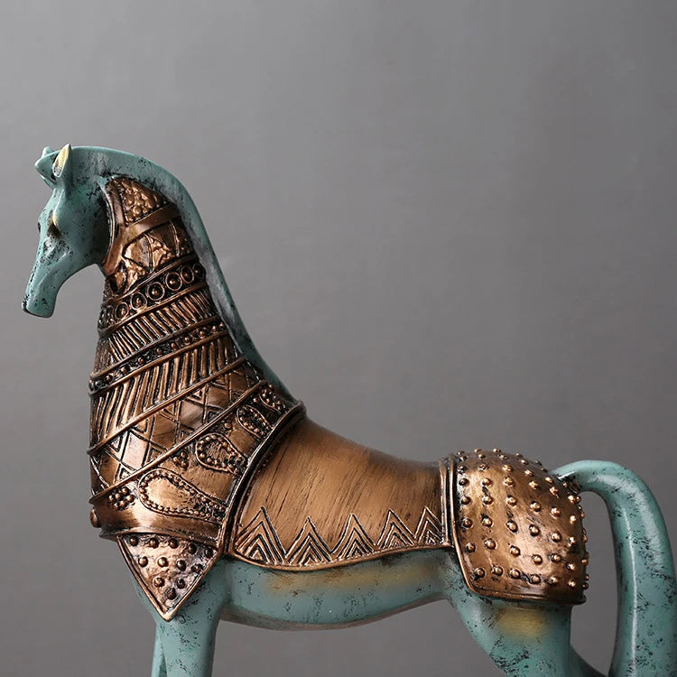 European Lucky Horse Resin Ornament
