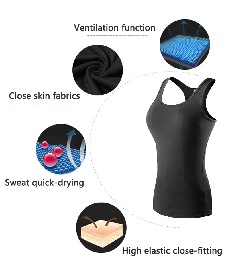 Women Quick Dry Yoga Tank Top