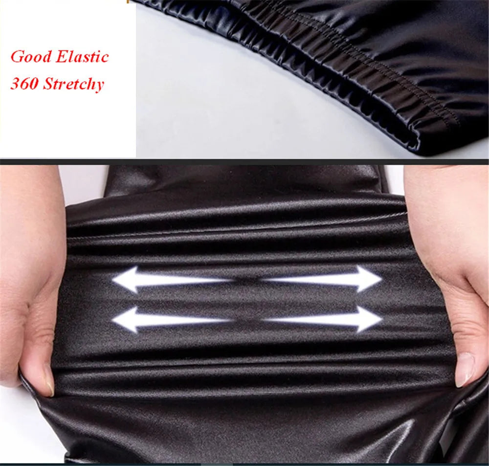 Women’s Plus Size Faux Leather Leggings